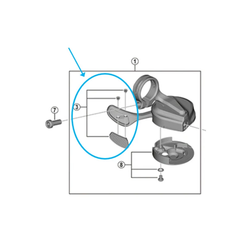 Shimano Abdeckung SL-M9100 Links & Schrauben 3 Shimano Abdeckung SL-M9100 Links & Schrauben