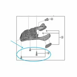 Shimano Abdeckung SL-M9100 Rechts Mit Schrauben Ohne Anzeige
