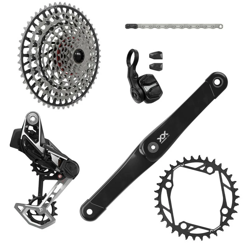 SRAM XX Eagle T-Type E-MTB 104BCD Groupset 36Z, RD, Controller, Kette, Kassette 3 SRAM XX Eagle T-Type E-MTB 104BCD Groupset 36Z, RD, Controller, Kette, Kassette